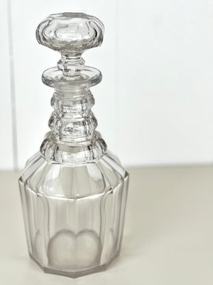 RIBBED CRYSTAL DECANTER