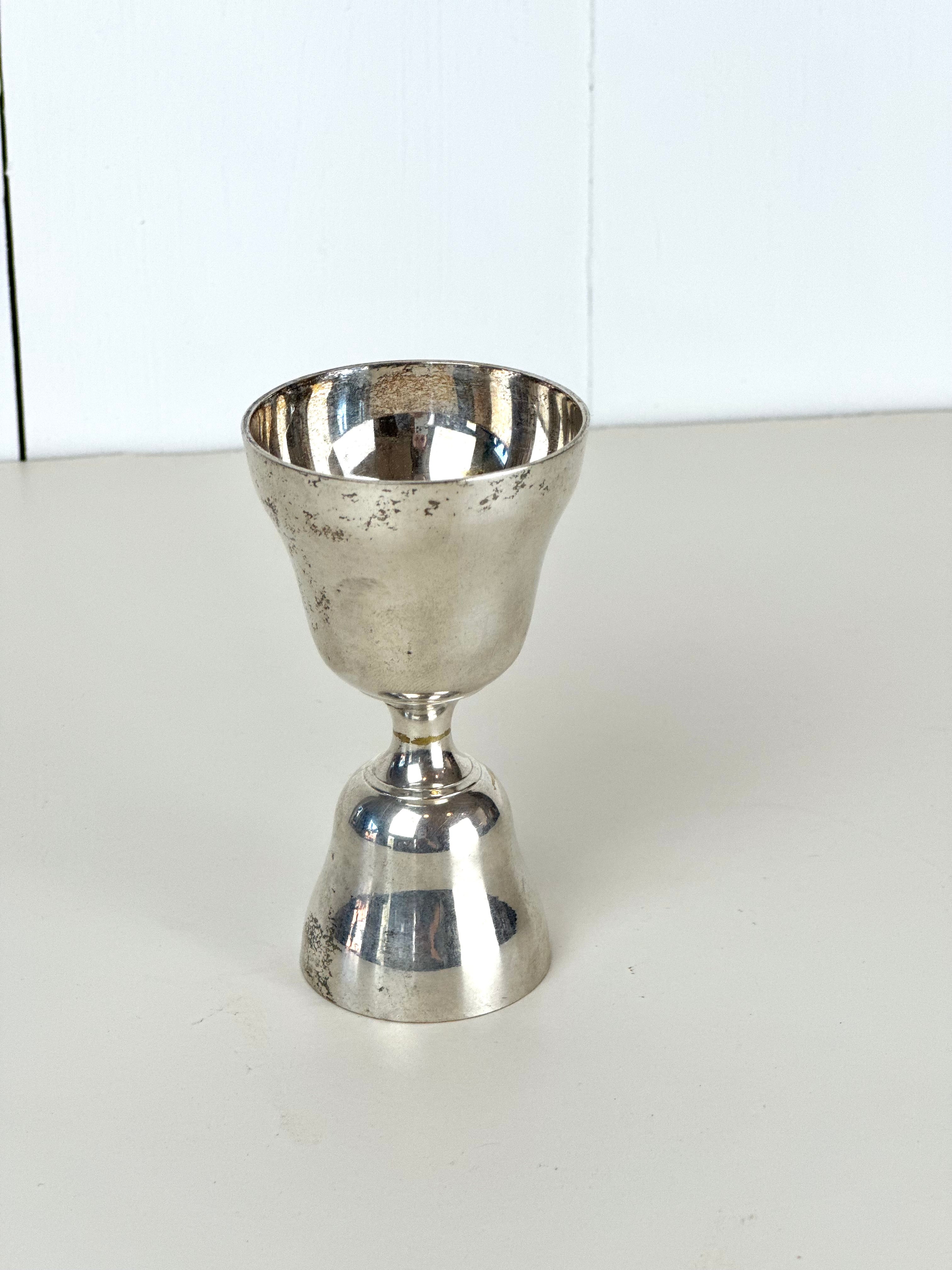 SILVER PLATED JIGGER MEASURE TOOL