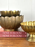 VINTAGE BRASS SCALLOP BOWLS