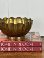 VINTAGE BRASS SCALLOP SMALL BOWL