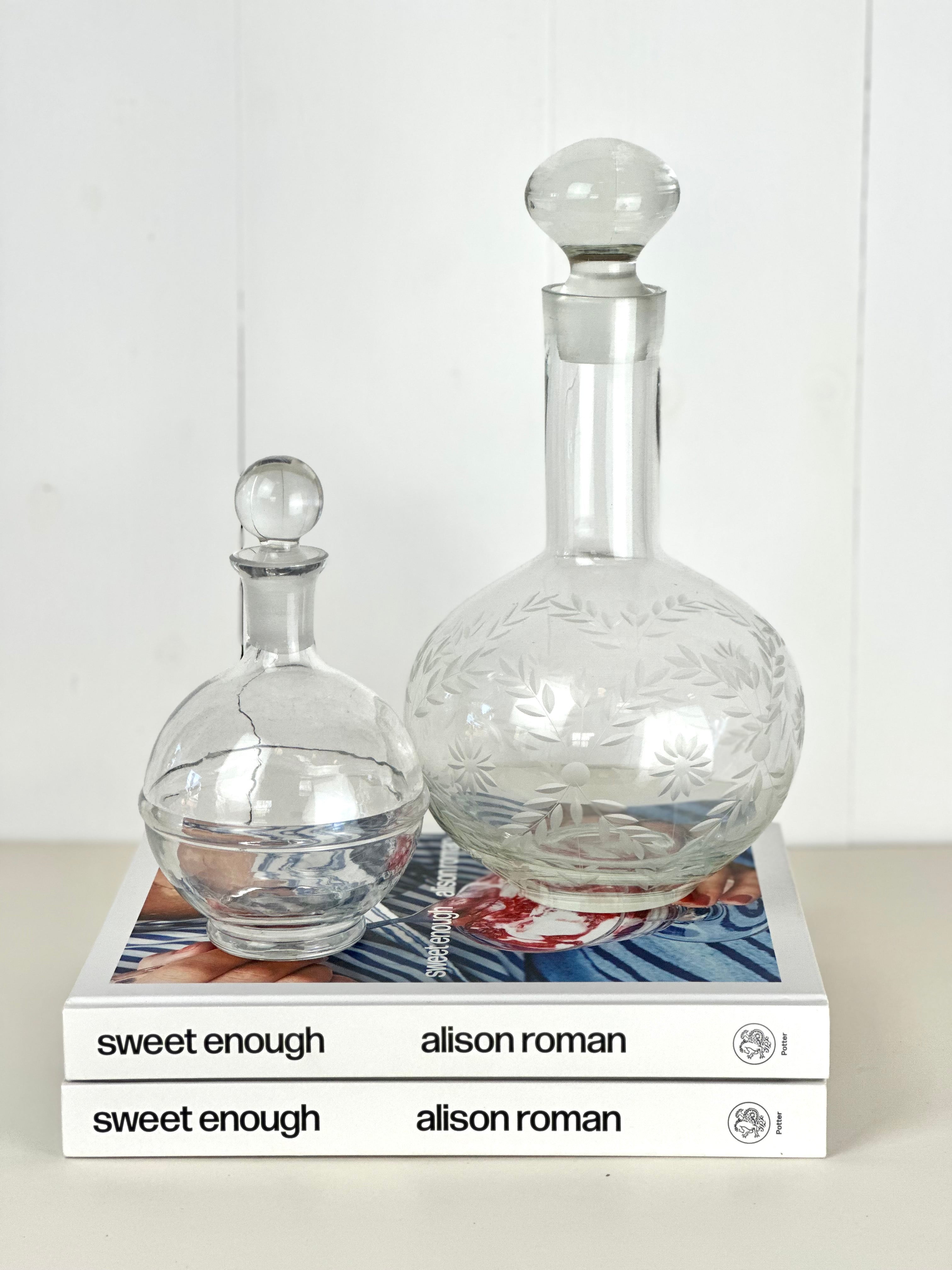 VINTAGE GLASS DECANTER