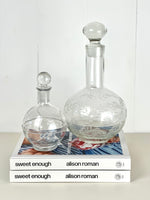 VINTAGE GLASS DECANTER