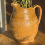 FRENCH DETAILED SANDSTONE PITCHER