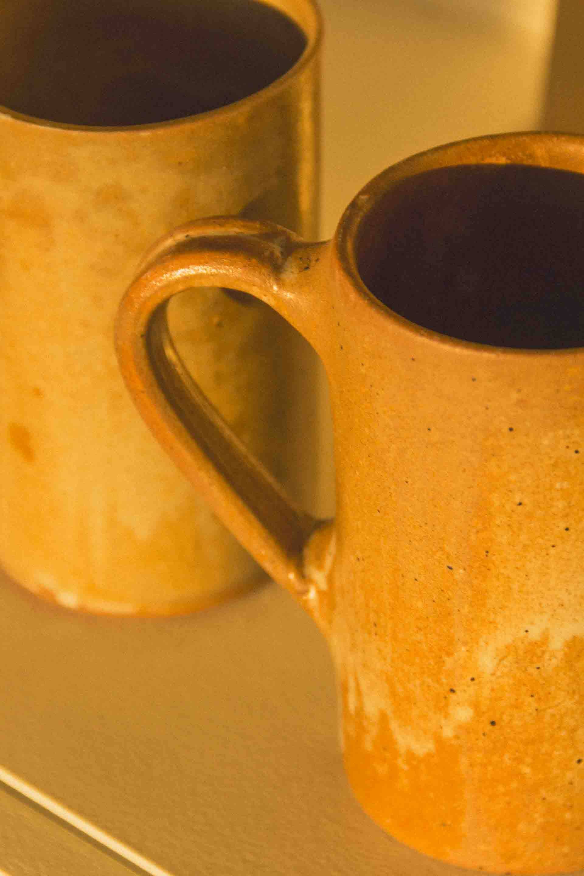 FRENCH STONEWARE MUGS