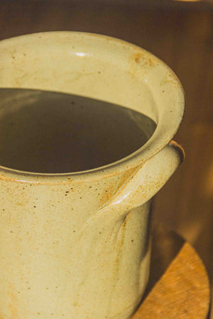 FRENCH STONEWARE CHAMPAGNE BUCKET
