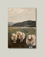 FIELD OF SHEEP PRINT BY KATIE JO ART