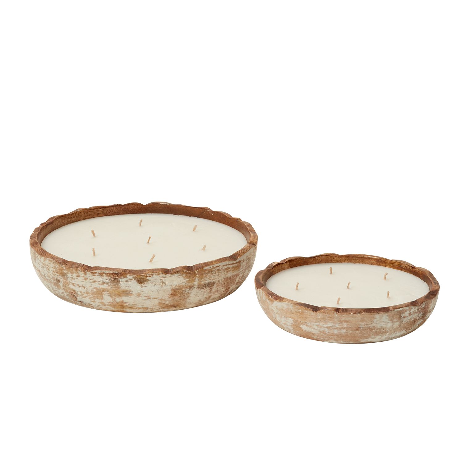 WOOD BOWL CANDLE