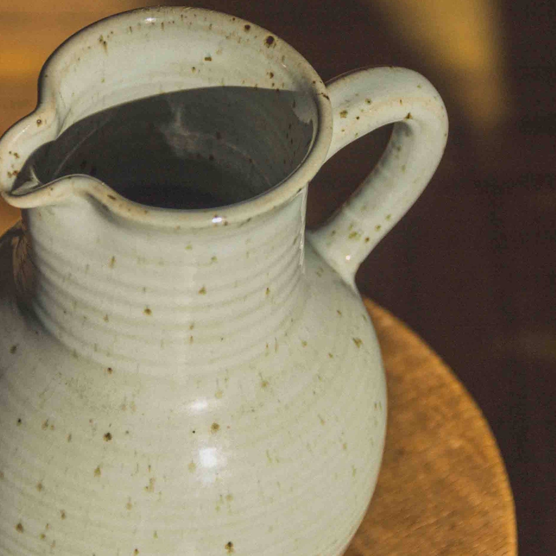 FRENCH GLAZED SANDSTONE PITCHER