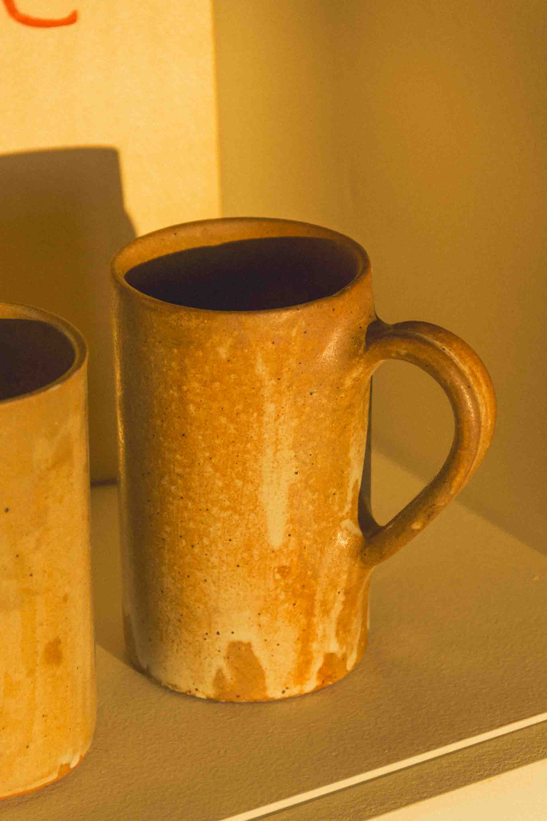 FRENCH STONEWARE MUGS