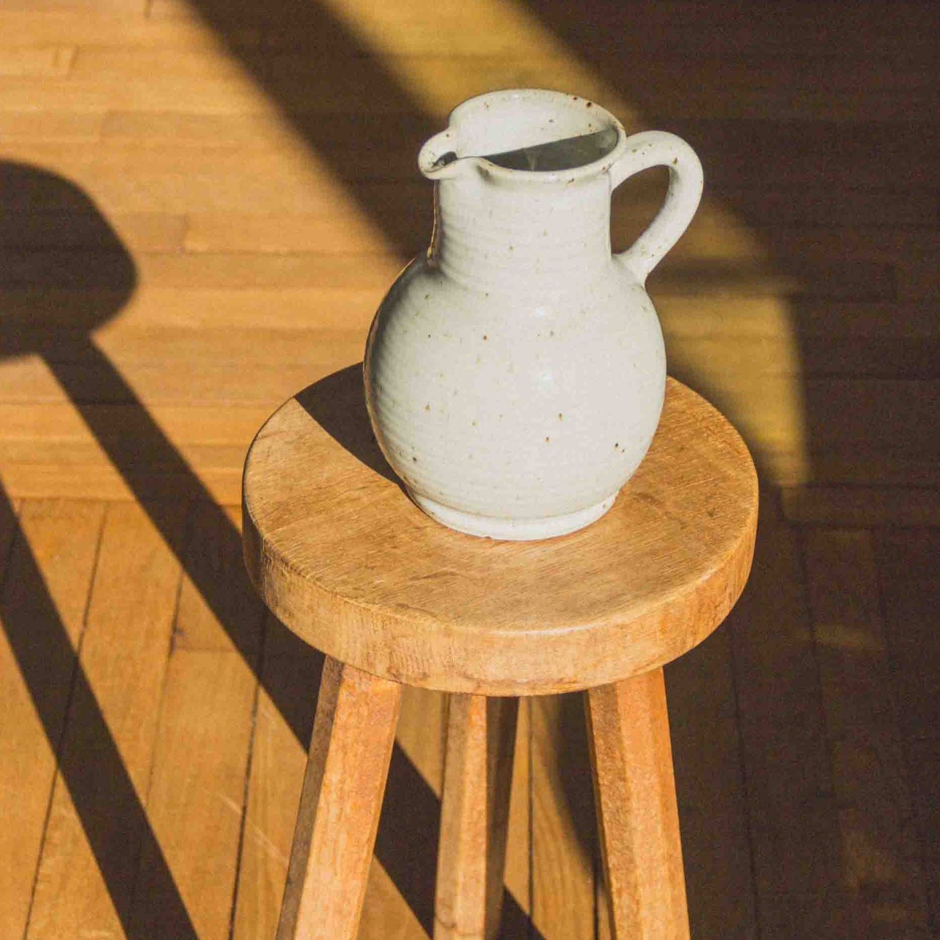 FRENCH GLAZED SANDSTONE PITCHER