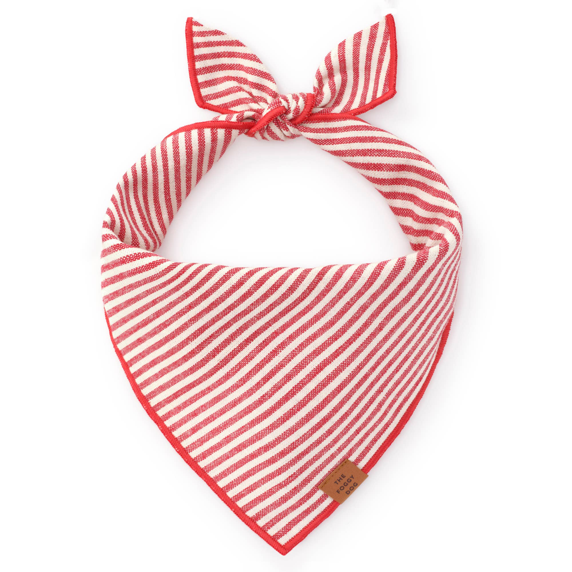 RED STRIPE DOG BANDANA