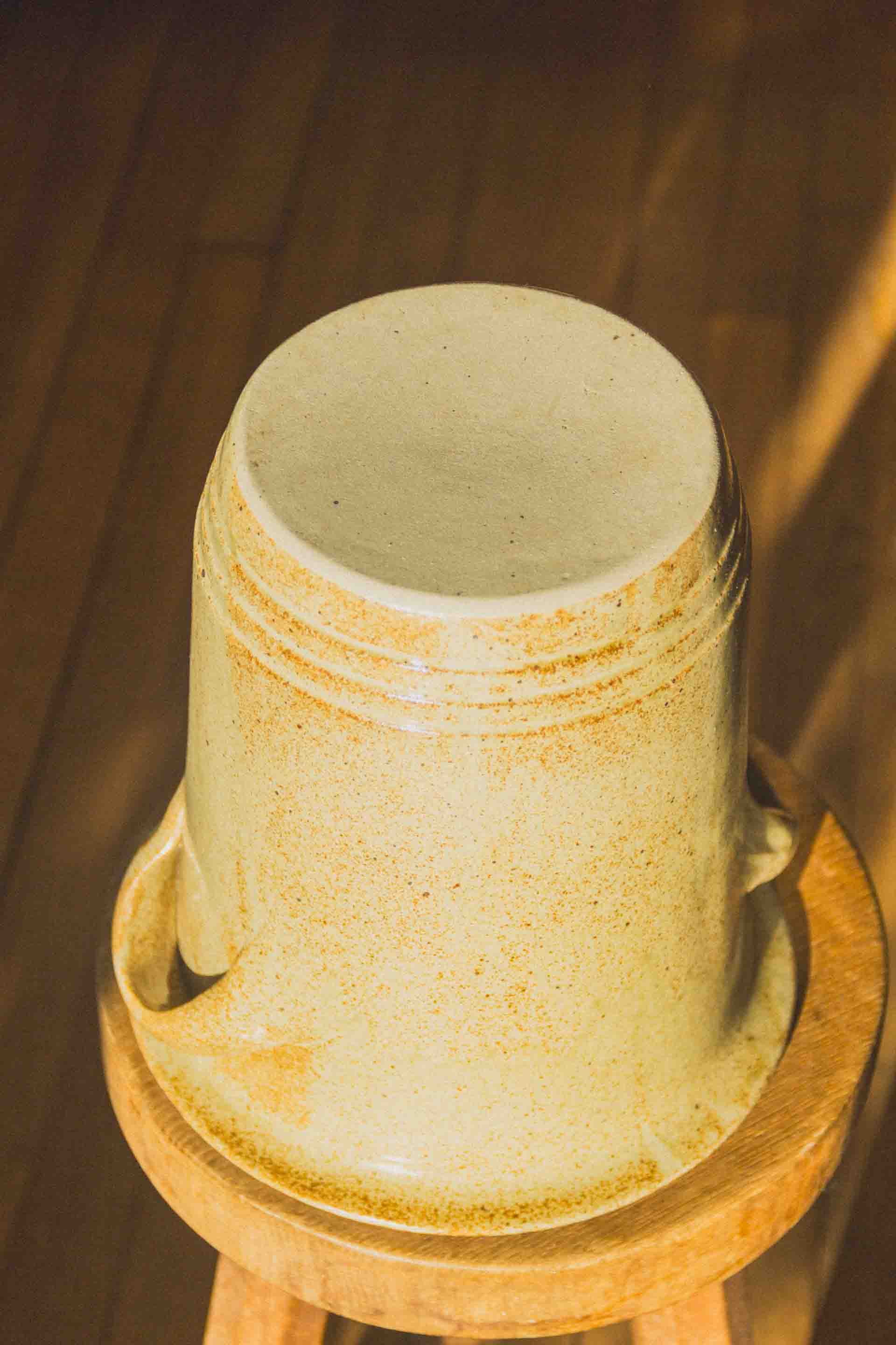 FRENCH STONEWARE CHAMPAGNE BUCKET