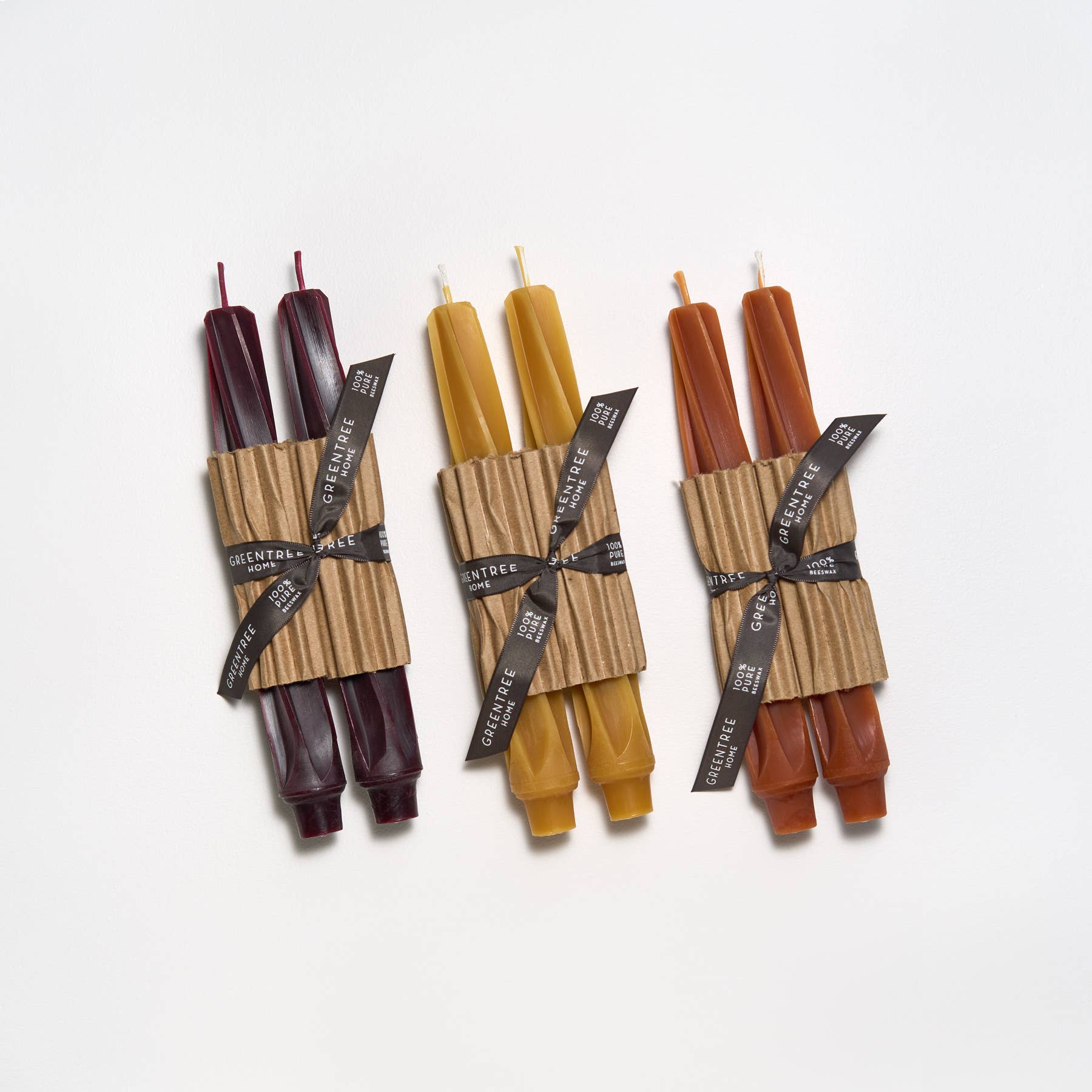 TWIST BEESWAX TAPERS - PAIR