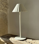 RUFFLED CORDLESS BISTRO LAMP