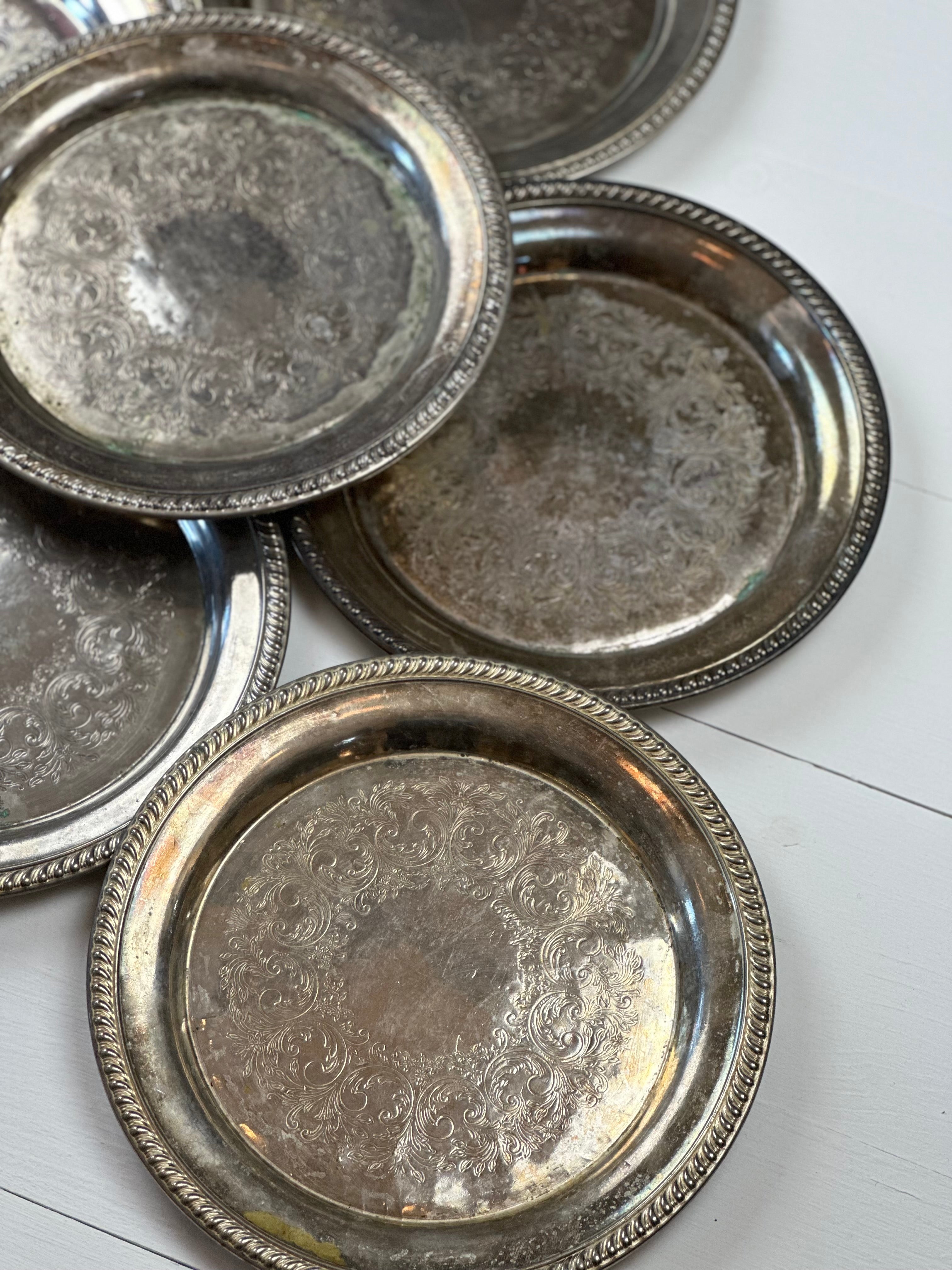 vintage silverplate tray
