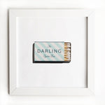 FRAMED VINTAGE MATCHBOOK PRINT