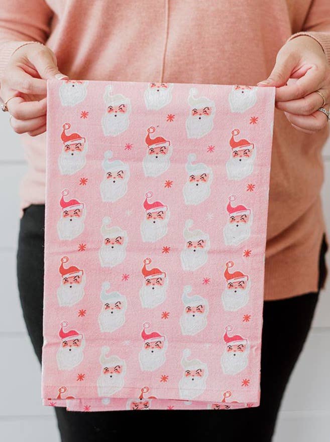 SANTA FACE FLOUR SACK TOWEL