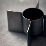 RAW IRON CANDLE STAND