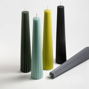 LARGE FLUTED BEESWAX PILLAR