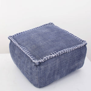INDIGO FLOOR POUF