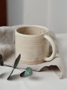 CREAM GLAZED COFFEE MUG