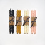 ROPE BEESWAX TAPERS - PAIR