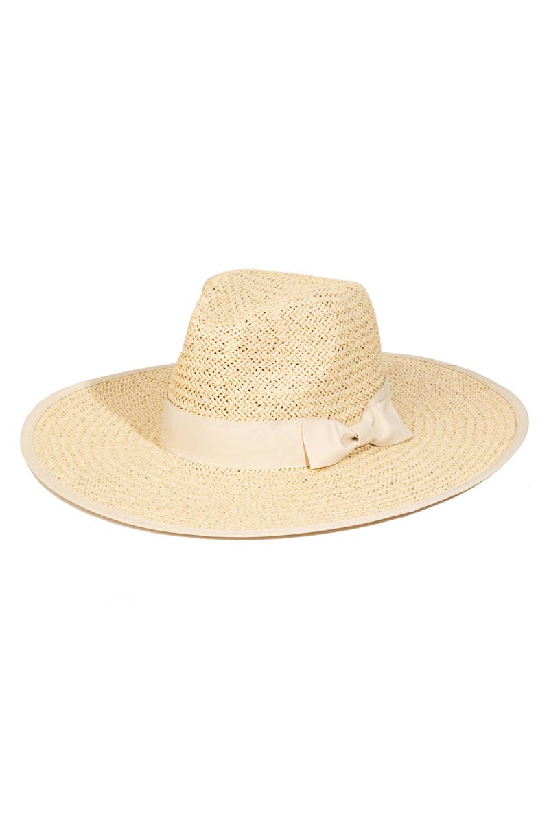FLAT BRIM FEDORA HAT