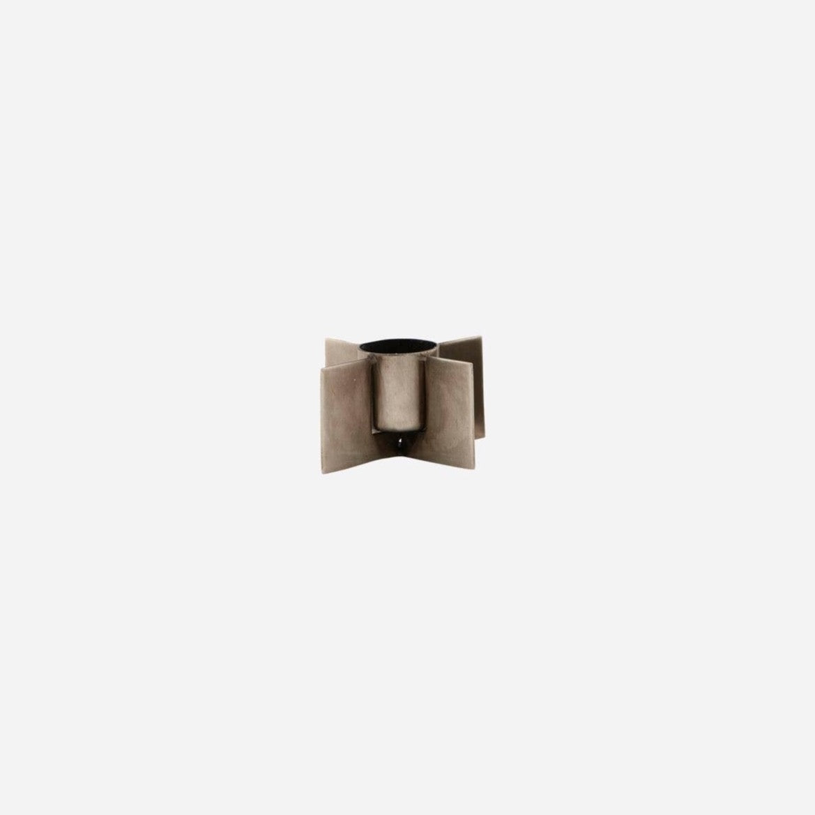 RAW IRON CANDLE STAND