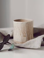 CREAM GLAZED BEAKER