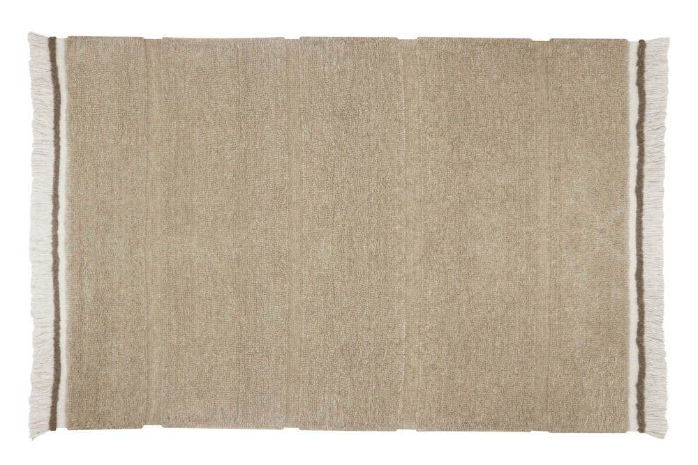 STEPPE BEIGE WOOL RUG