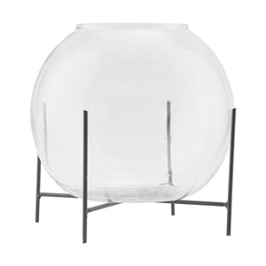 GLOBE VASE WITH STAND
