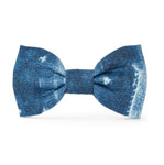INDIGO MUD CLOTH DOG BOW TIE