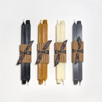 SQUARE BEESWAX TAPERS - PAIR
