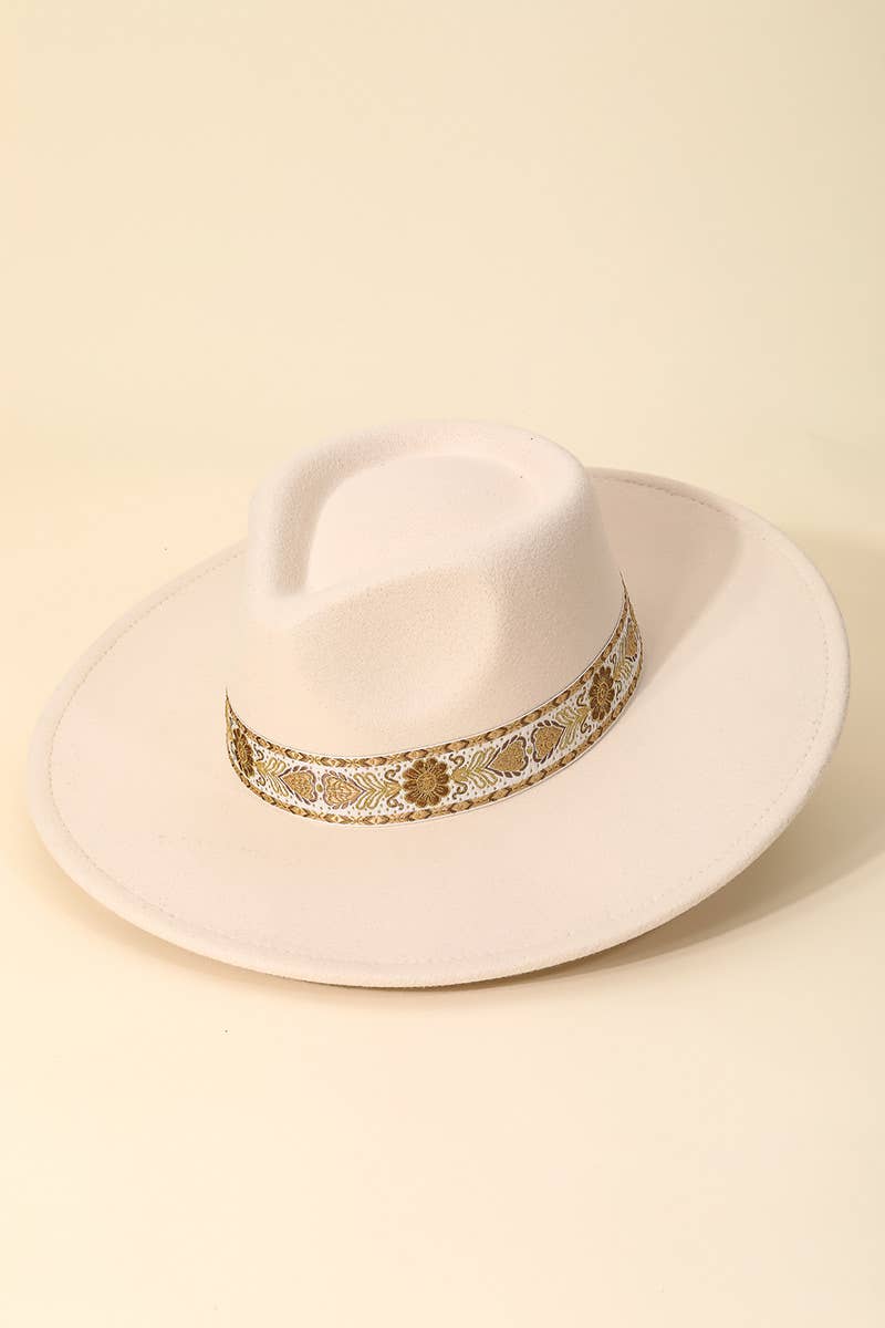 Embroidered Strap Hat