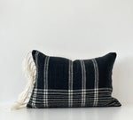 HAND-LOOMED FRINGE OBLONG PILLOW