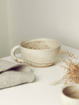 CREAM GLAZED CAPPUCCINO MUG