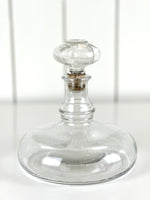 VINTAGE SHORT GLASS DECANTER