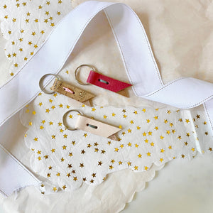 SMALL LEATHER KEY CHAIN {SHOP FOR A CAUSE}