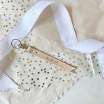 SO SHE DID LEATHER KEY CHAIN {SHOP FOR A CAUSE}