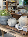 WEATHERED GREY POT — SMALL