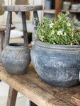 WEATHERED GREY POT — LARGE
