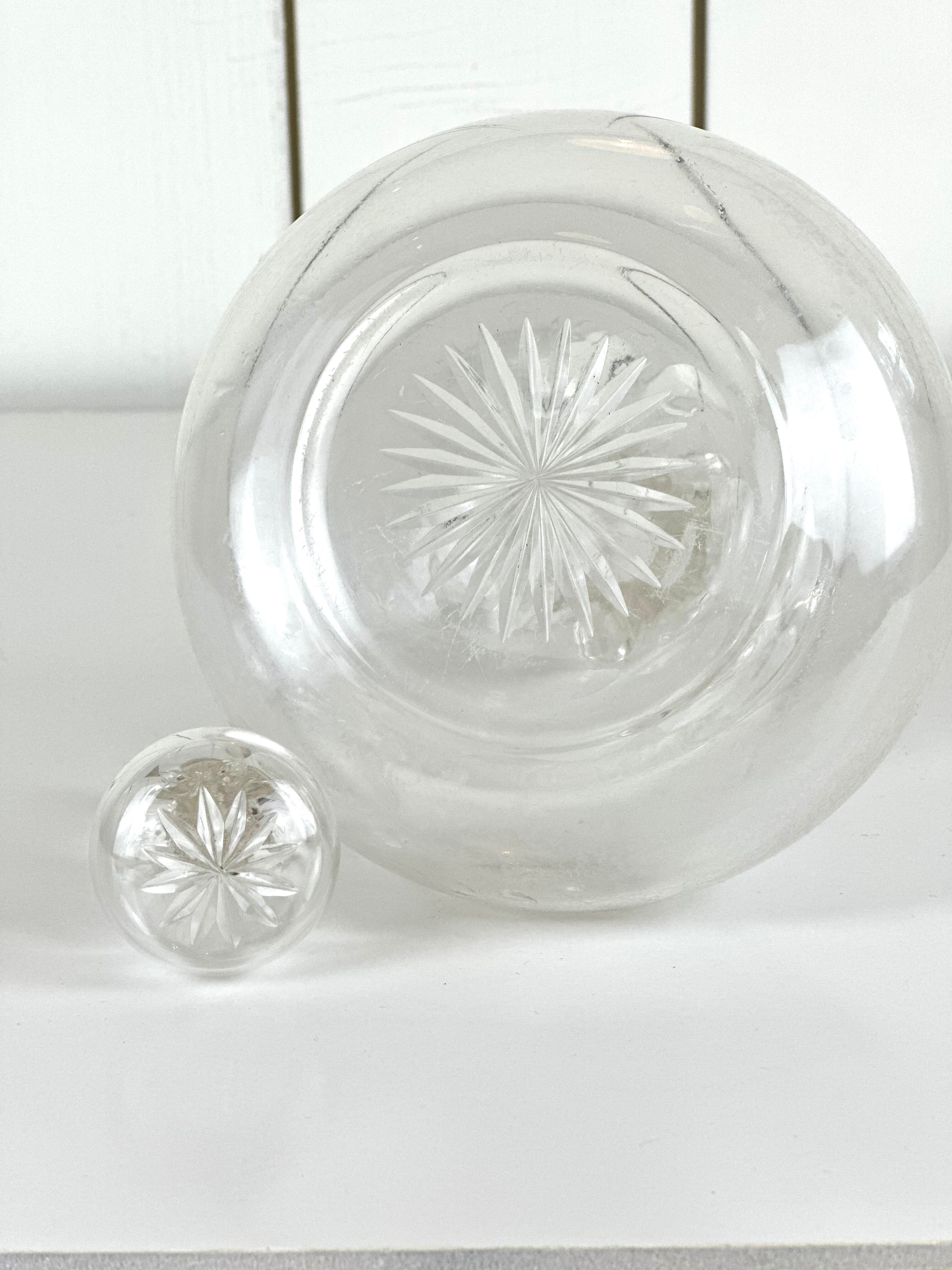 VINTAGE CUT GLASS DECANTER