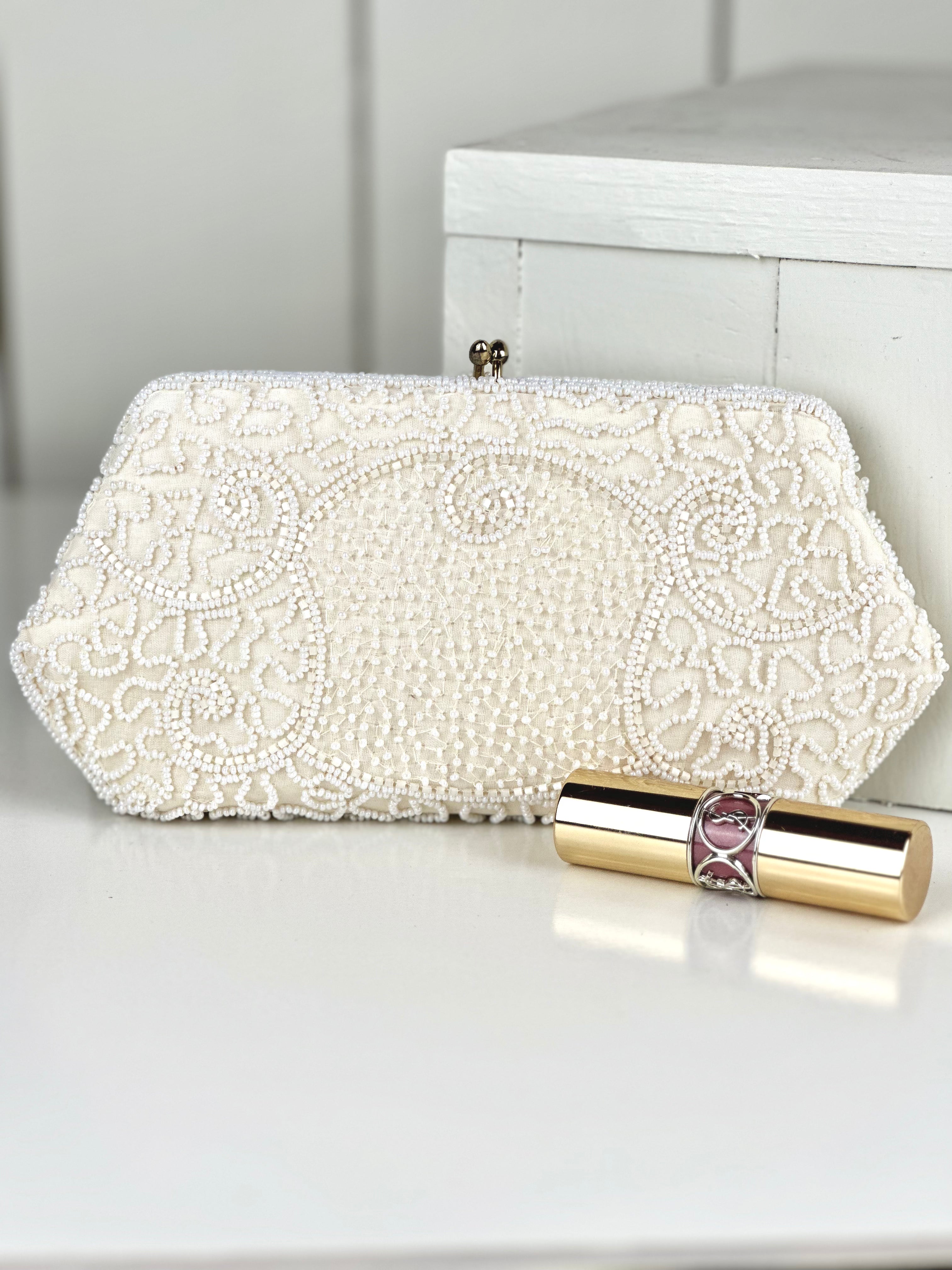 VINTAGE BEADED WALBORG CLUTCH Rose and Grace Market