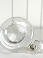 VINTAGE SHORT GLASS DECANTER