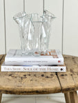 VINTAGE MUURLA HANDKERCHIEF GLASS VASE