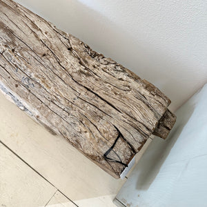 RECLAIMED WOOD BEAM BENCH