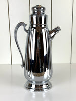 VINTAGE CHROME COCKTAIL SHAKER PITCHER