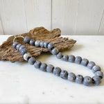 HANDMADE AFRICAN BEADS - GREY COLOR