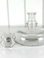 VINTAGE SHORT GLASS DECANTER