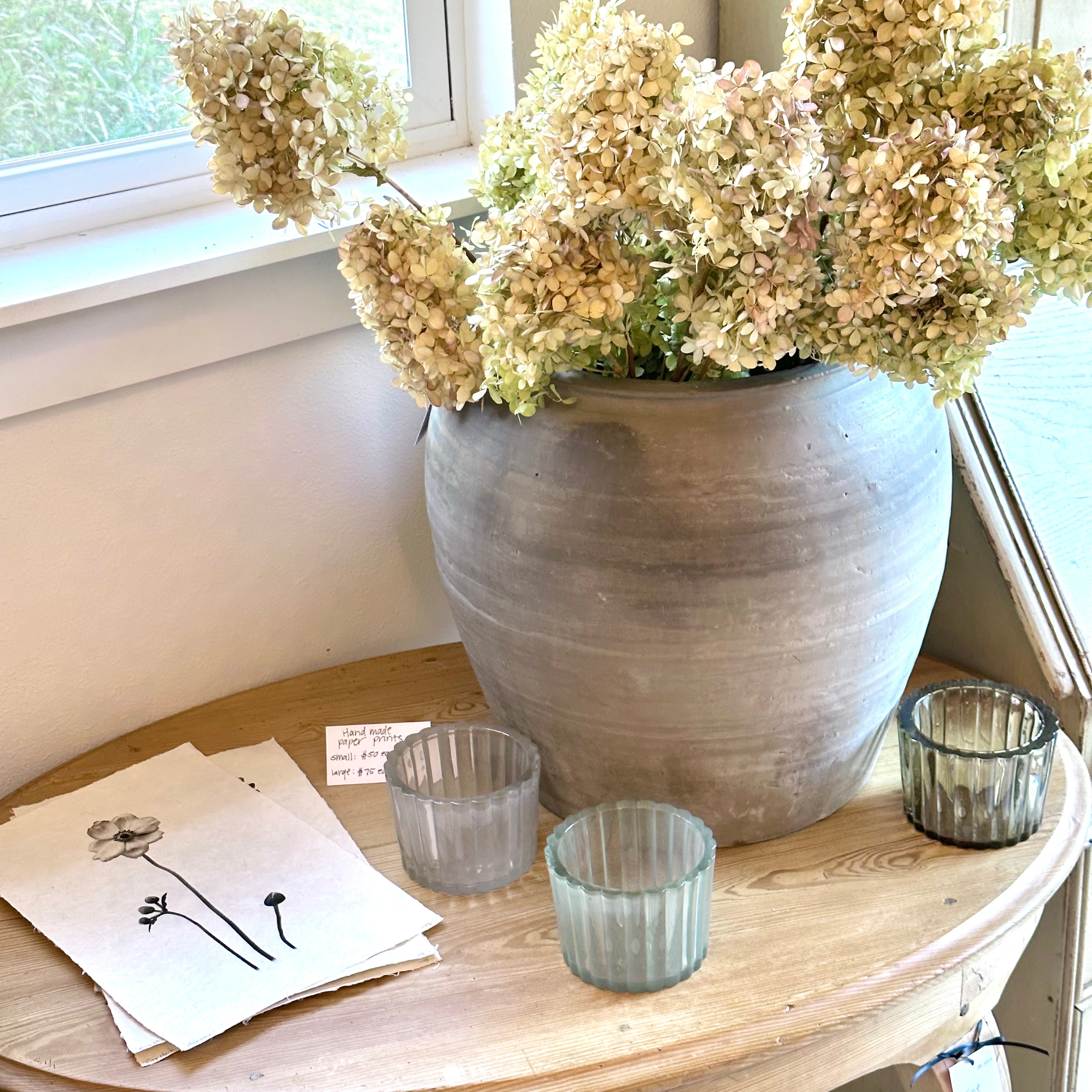 WEATHERED GREY POT — LARGE